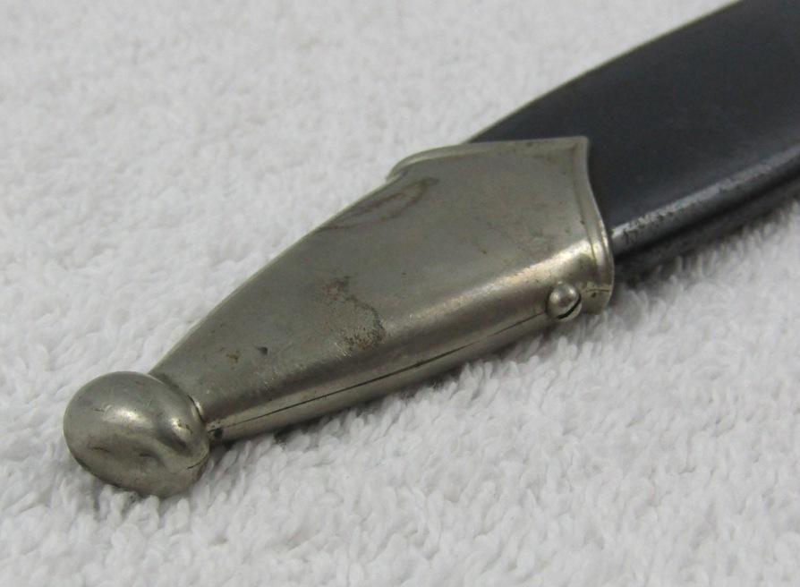 Early SS Enlisted Dagger With Scabbard-Scarcer E. Pack & Sohn Maker