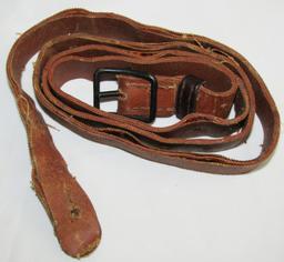 WW2 Japanese Officer's Rubberized Canvas Uniform Belt