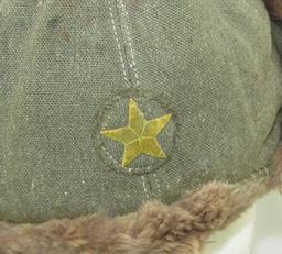 Scarce WW2 Japanese Soldier Cold Weather Hat