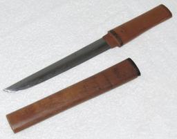 Early Japanese Tanto In wood Fittings