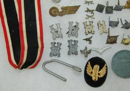 Large Lot Misc. WW2 German Insignia-Ribbons Etc.