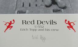 U-552 "RED DEVILS" Partial Crew Signed Poster