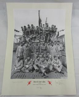 U-552 "RED DEVILS" Partial Crew Signed Poster