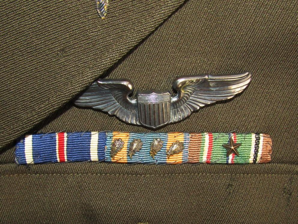 WW2 9th Army Air Forces Officer's Ike Jacket With Bullion Collar/Patch Insignia