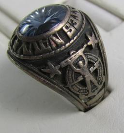 WW2 period USN Class Ring-Sterling By Jostens