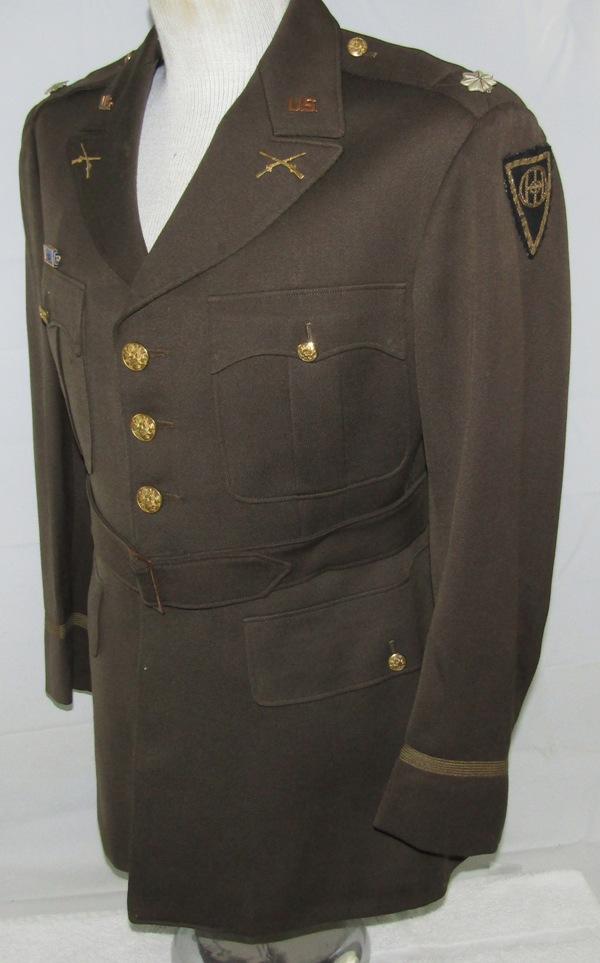 WW2 Period 83rd Division U.S. Army Officer's 4 Pocket Tunic-Bullion Patch