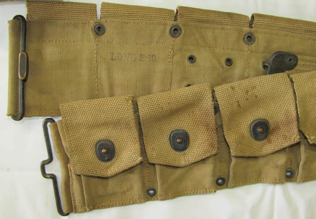 4pcs-WW1 U.S. Soldier Ammo Belt/Helmet/Holster/Canteen