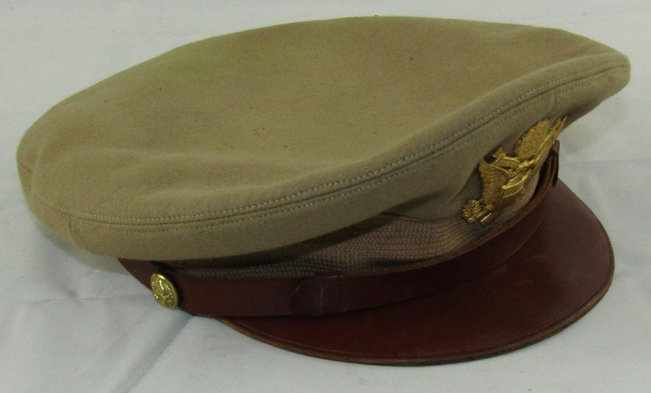 Late WW2/Early Occupation U.S. Army/Air Corp Officer's Visor-Wool Khaki-Luxenberg