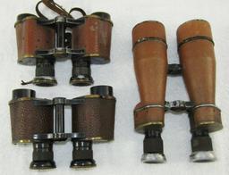 3 Pair WW1/Pre WW2 Period USN Binoculars