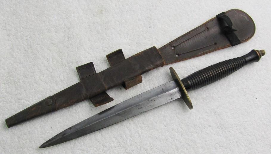 WW2 Period?  3rd pattern Fairburn-Sykes British Commando Fighting Knife-Rare Maker