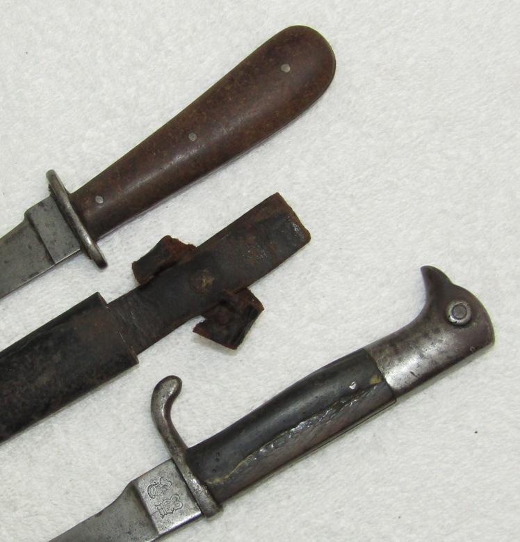 2pcs-WW2 Period German Fighting Knives