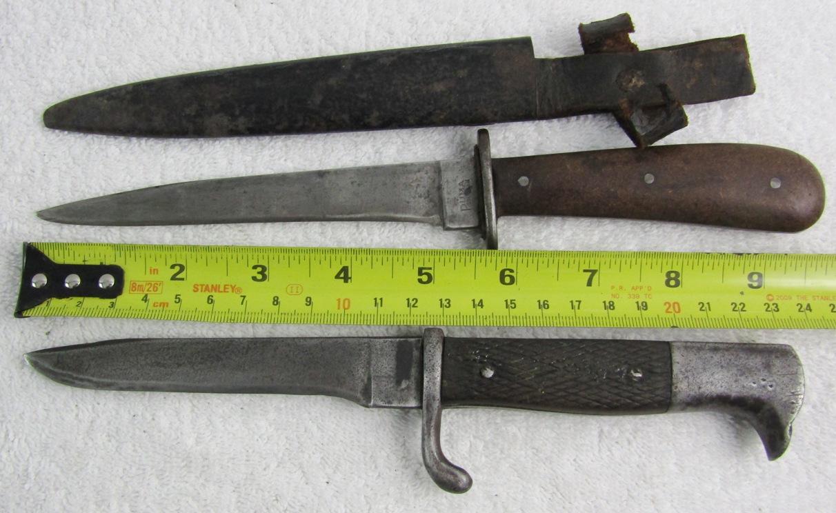 2pcs-WW2 Period German Fighting Knives