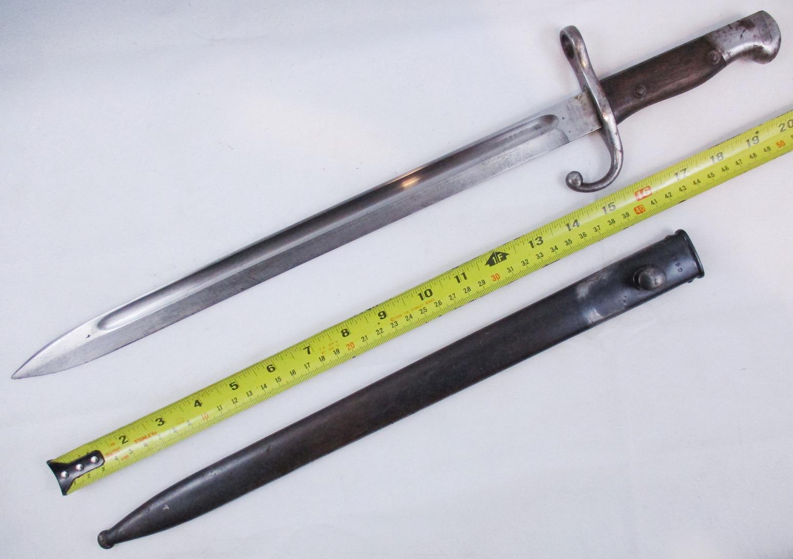 Modelo Argentino 1909 Bayonet s/Scabbard - Weyersberg Kirschbaum & Co. Solingen