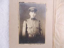 WWII Japanese Soldier Photo/Army Civilian Employee Shoulder Board