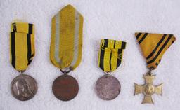 4pcs-WW1 Period German Medals