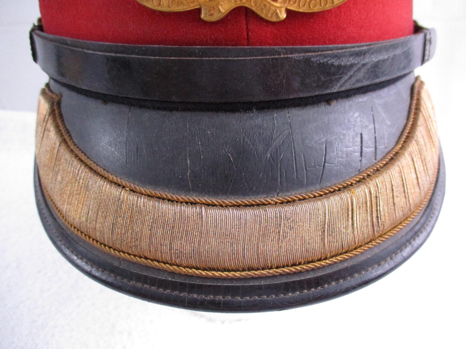 Scarce WW2 Period Royal Canadian Artillery Officer's Forage/Visor Hat