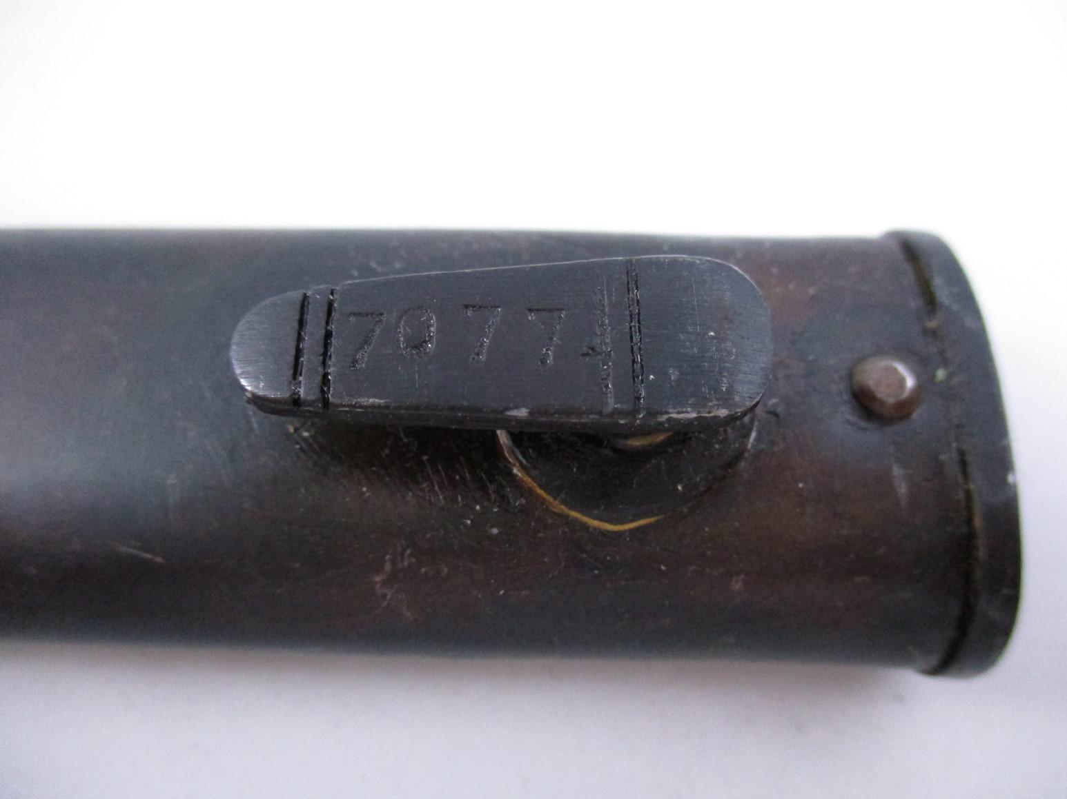 M48 Serbia Made "44". Yugoslavia Mauser  Bayonet w/Steel Scabbard - Matching Numbers