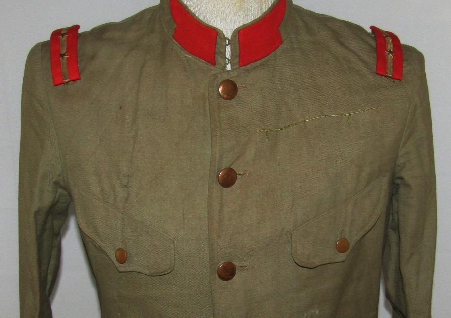 2pcs-Early/Pre WW2 Japanese Army Sgt. Tunic-Meatball Flag