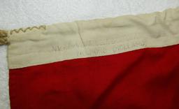 Double Sided NSDAP Flag-Rare Holland Maker Stamping-50cm X 85cm (19" X 33")