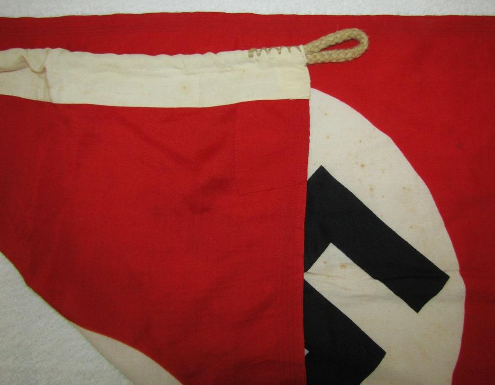 Double Sided NSDAP Flag-Rare Holland Maker Stamping-50cm X 85cm (19" X 33")