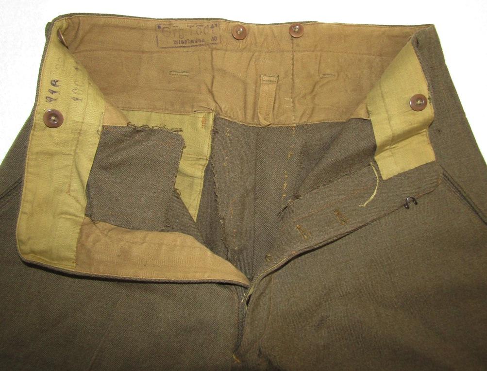 Rare Organization Todt Tunic/Pants For Haupttruppfuher (Head Troop Leader)Of Administration