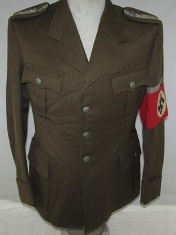 Rare Organization Todt Tunic/Pants For Haupttruppfuher (Head Troop Leader)Of Administration