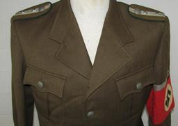 Rare Organization Todt Tunic/Pants For Haupttruppfuher (Head Troop Leader)Of Administration