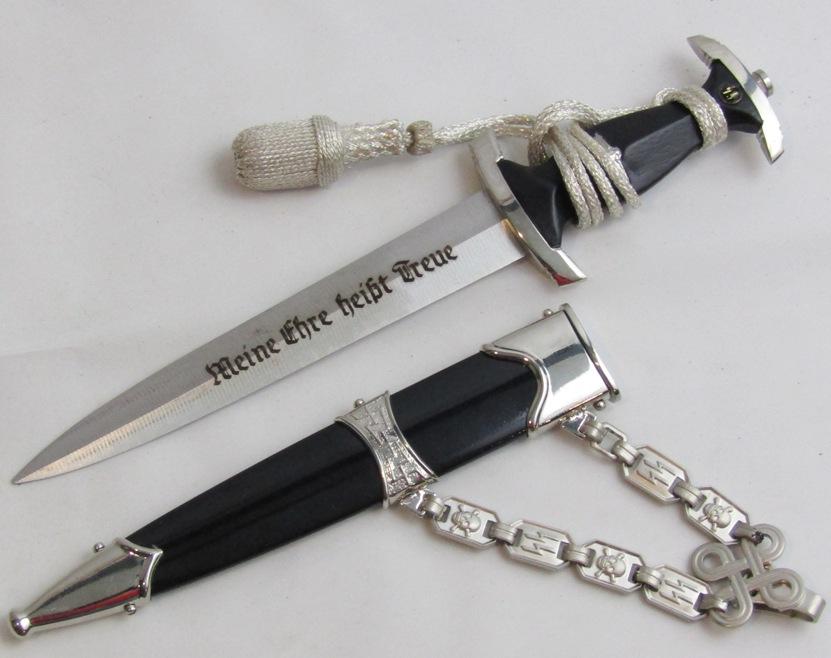 Miniature SS Officer's Chained Dagger