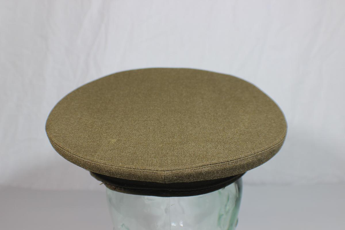 US Post WW2 Army Enlisted Visor Hat Cap. 6 3/4 Black Bill.