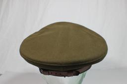 US WW2 Super Fine Crusher Style Knox Made Named Visor Hat Cap.