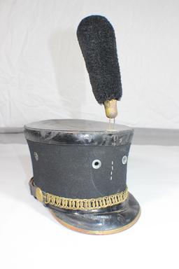 US WW2 Era 1940's West Point Cadet Shako W/ Plume