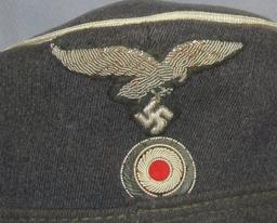 Luftwaffe Officer's M43 Cap-Bullion Insignia-Private Purchase