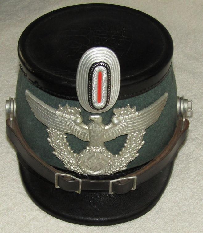 WW2 Period Nazi Urban Schutzpolizei Shako For Enlisted-EREL