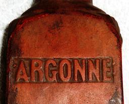 Rare Terracotta Vessel With Argonne Battlefield Dirt Enclosed.