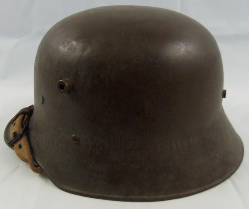 WW1 Austrian M18 Helmet With Liner/Original Chin Strap/Original Finish