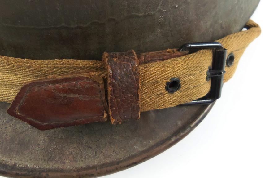 WW1 Austrian M18 Helmet With Liner/Original Chin Strap/Original Finish