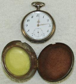 Rare WW1 German Pocket Watch With Engraved Presentation-Combat Shock Case