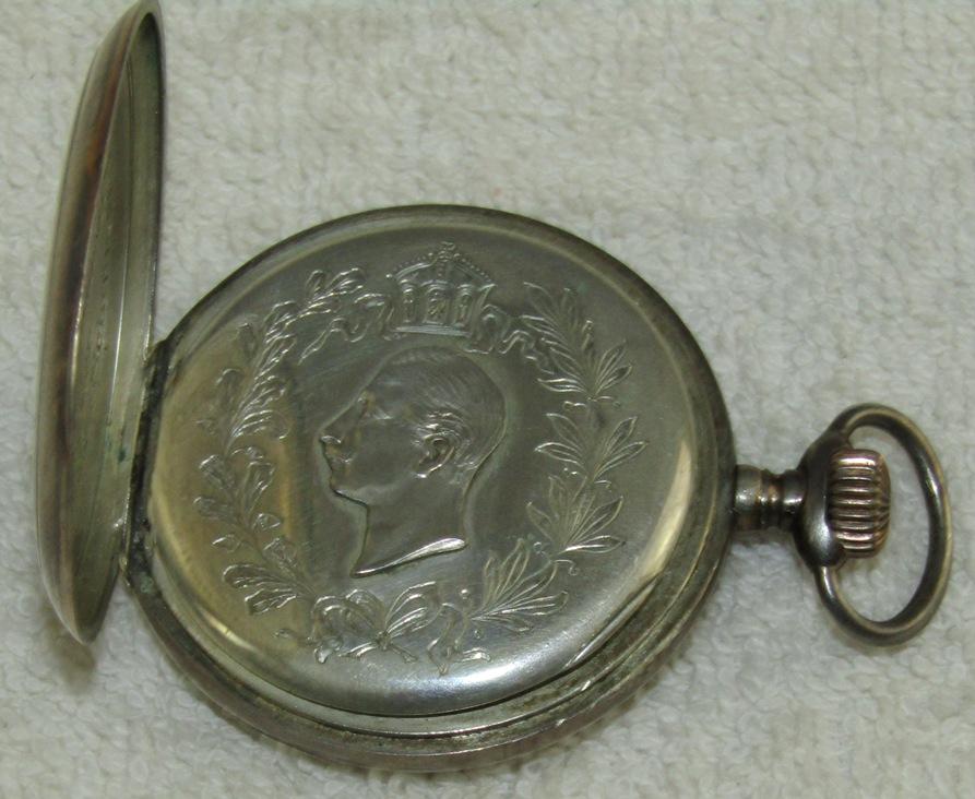 Rare WW1 German Pocket Watch With Engraved Presentation-Combat Shock Case