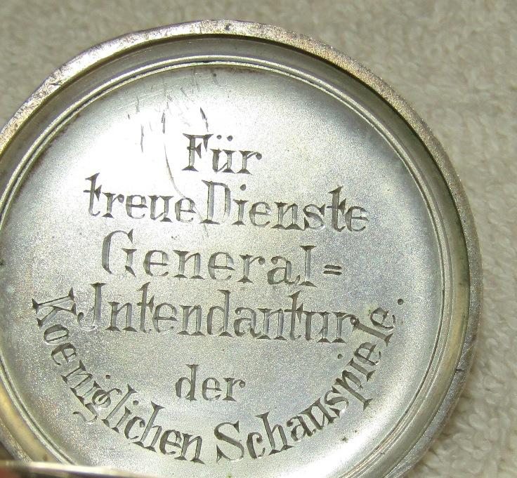Rare WW1 German Pocket Watch With Engraved Presentation-Combat Shock Case