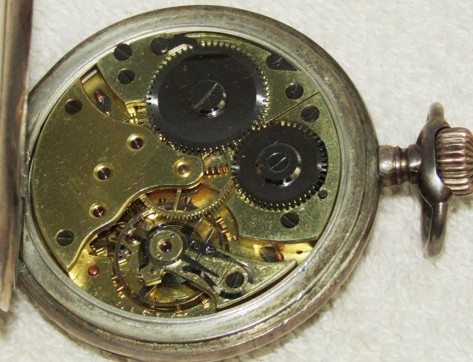 Rare WW1 German Pocket Watch With Engraved Presentation-Combat Shock Case