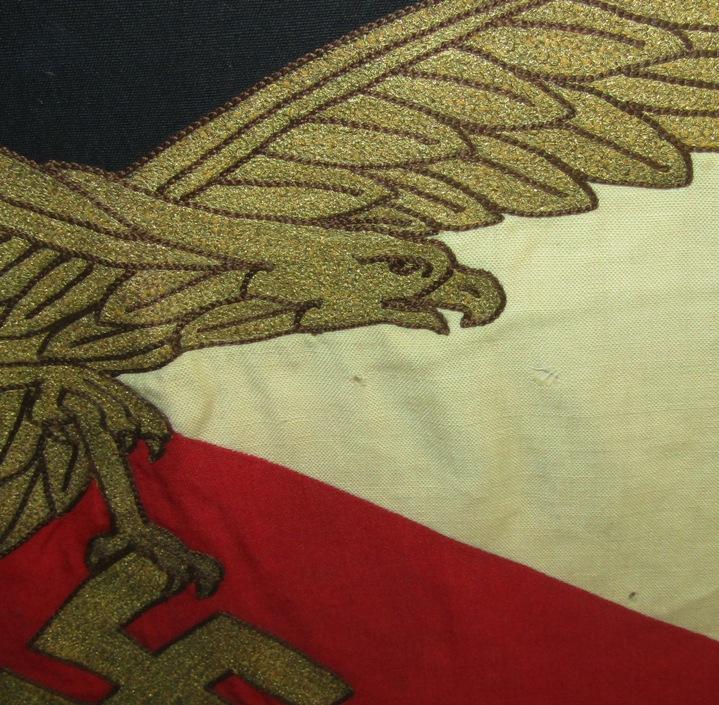 Rare WW2 Luftwaffe Commanding General Flag In Frame