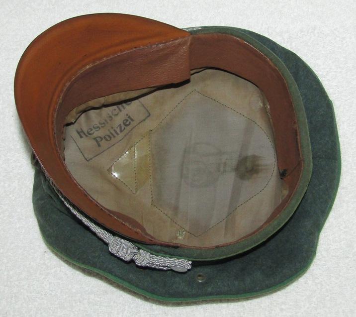 Pre WW2/Early Third Reich Period "Hessische Polizei" Officer's Visor Cap-Named