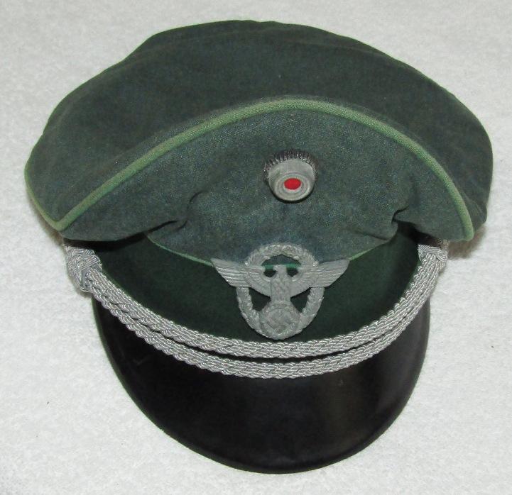 Pre WW2/Early Third Reich Period "Hessische Polizei" Officer's Visor Cap-Named