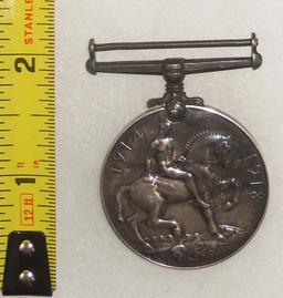 WW1 Georgivs V Britt: OMN: REX ET IND : IMP Medal-Named