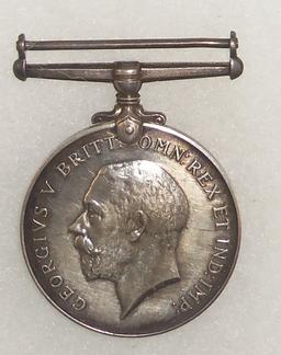 WW1 Georgivs V Britt: OMN: REX ET IND : IMP Medal-Named