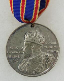 King Edward VII Medal School Board for London-Named