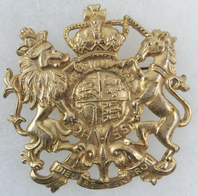 Vintage Coat of Arms of the United Kingdom of Great Britain and Northern Ireland Brooch