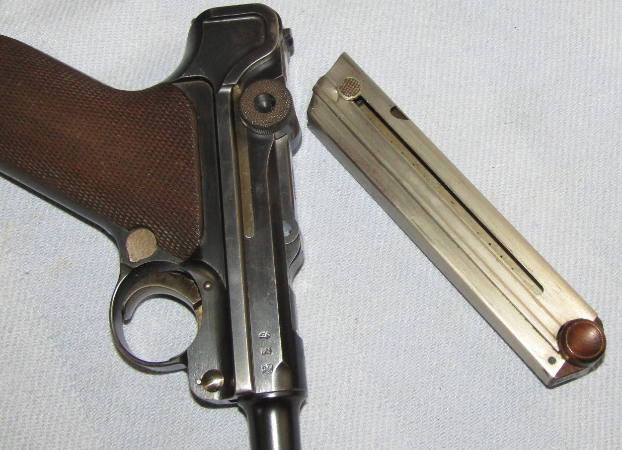 Rare WW1 Machine Gun Unit Marked Luger With Holster/Belt/Buckle Rig
