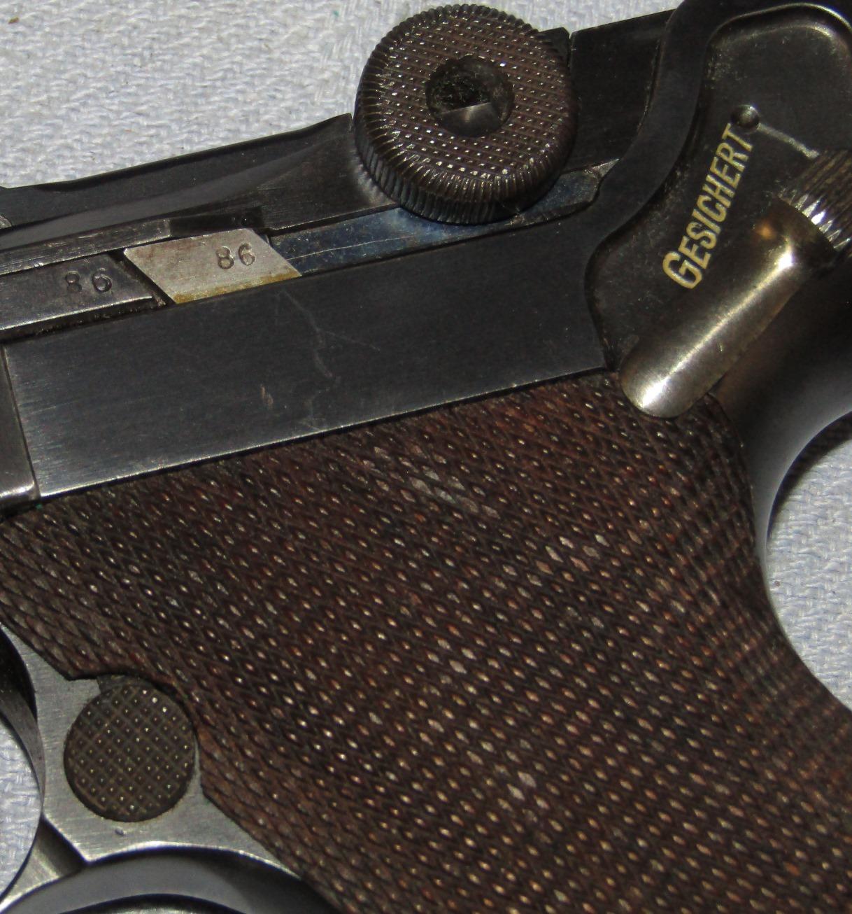 Rare WW1 Machine Gun Unit Marked Luger With Holster/Belt/Buckle Rig