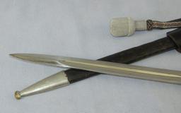 WWII Nazi Police Long Model "Bayonet By Weyersberg-Matching # Stampings